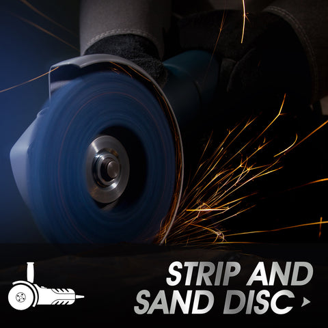 Strip Discs 5PCS Bule Stripping Wheel 4-1/2" x 7/8" Fit Angle Grinder Clean and Remove Paint Rust and Oxidation
