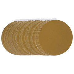 S SATC 50 Pcs 6 Inch PSA Sanding Discs 40 Grit Sandpaper Adhesive Sandpaper Discs for Woodworking, Metalworking, and More