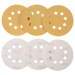 100PCS 5 Inch Sanding Discs 60/80/120/150/220 Grits Hook and Loop 8 Holes Sandpaper