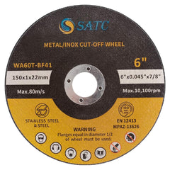 S SATC 25 PCS Cut Off Wheels 6 Inch Cutting Wheel 6"x.040"x7/8"