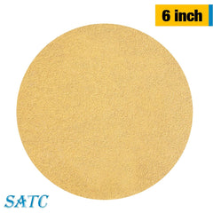 S SATC 100 PCS PSA Sanding Discs 6 Inch 220 Grit Aluminum Oxide