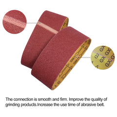 Sanding Belts 12 PCS Belt Sander Paper 4×24 Inch, Aluminum Oxide (2 Each of 60, 80, 120,150,240,400 Grits)