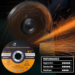 S SATC 25 PCS Cut Off Wheels 4.5 Inch Angle Grinder Cutting Wheel 4 .5 x 1/16 x 7/8 inch Cutting Wheel