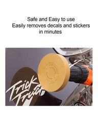Decal Adhesive Remover - 4 Eraser Wheel - Remove Decals in Minutes - 8  Pieces